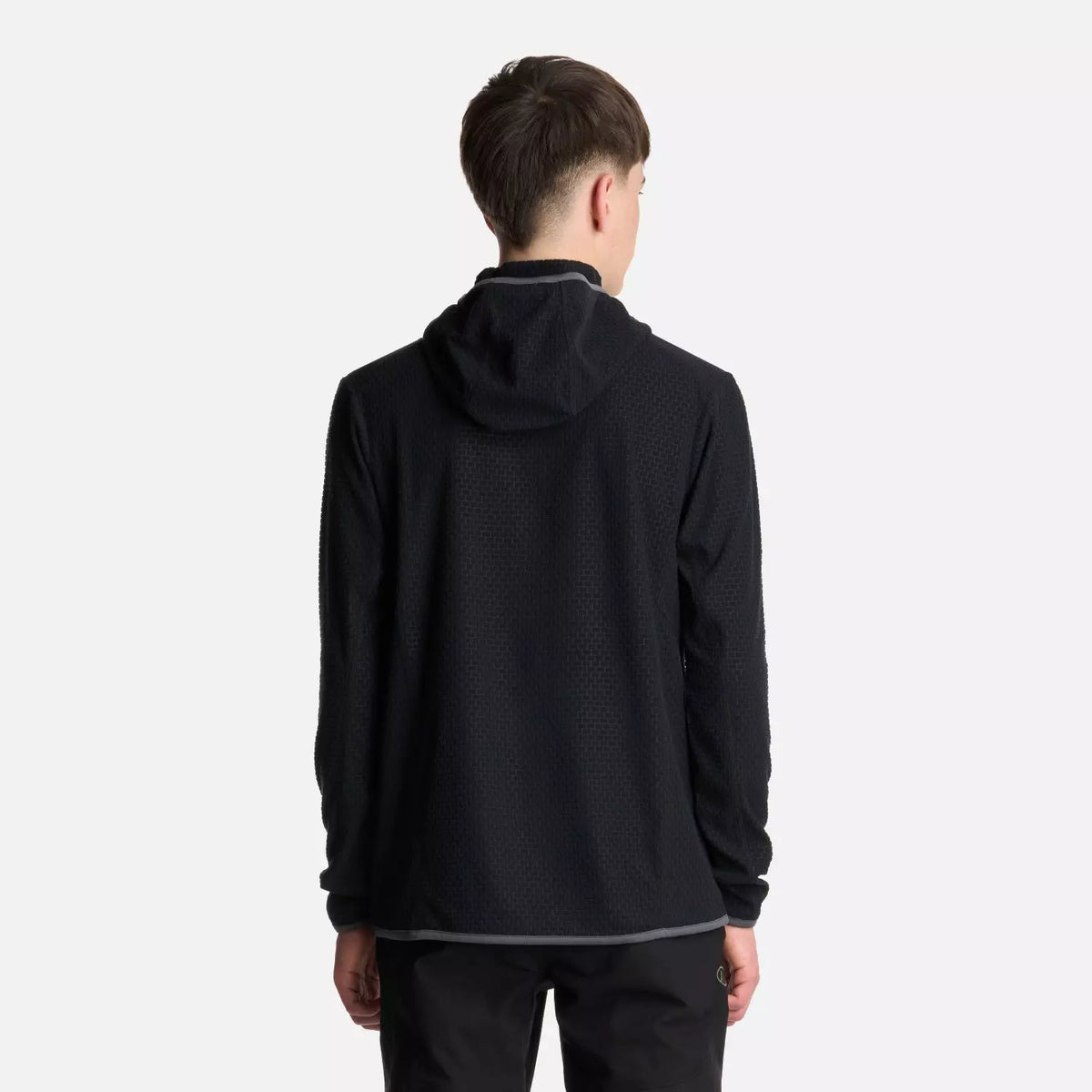 Poleron Teen Boy Mild Nano-F 14 Zip Hoody Lippi Negro