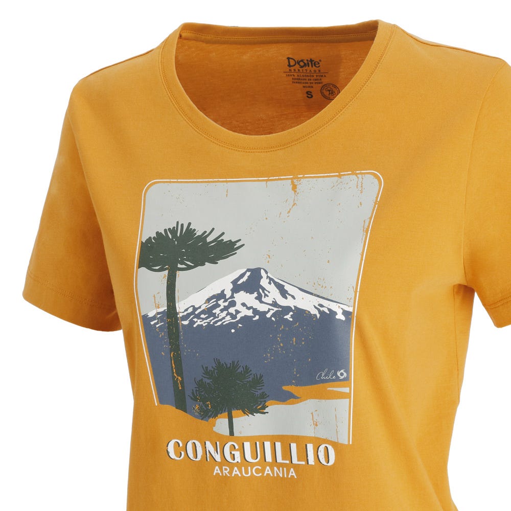 Polera Doite Conguillio Mostaza