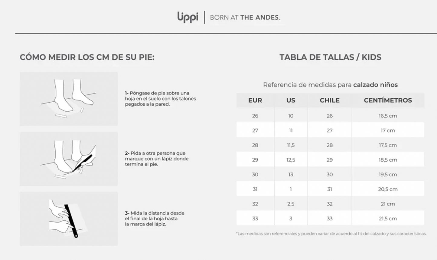 Botin Lippi para niños Puelo CS HI Velcro Azul
