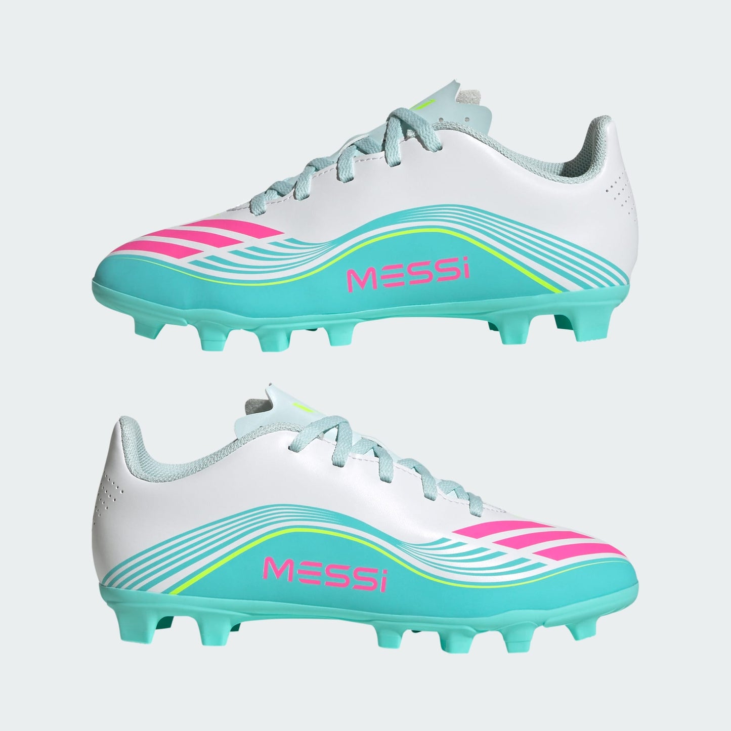 Zapatillas Futbol F50 Messi Club Adidas Turqueza