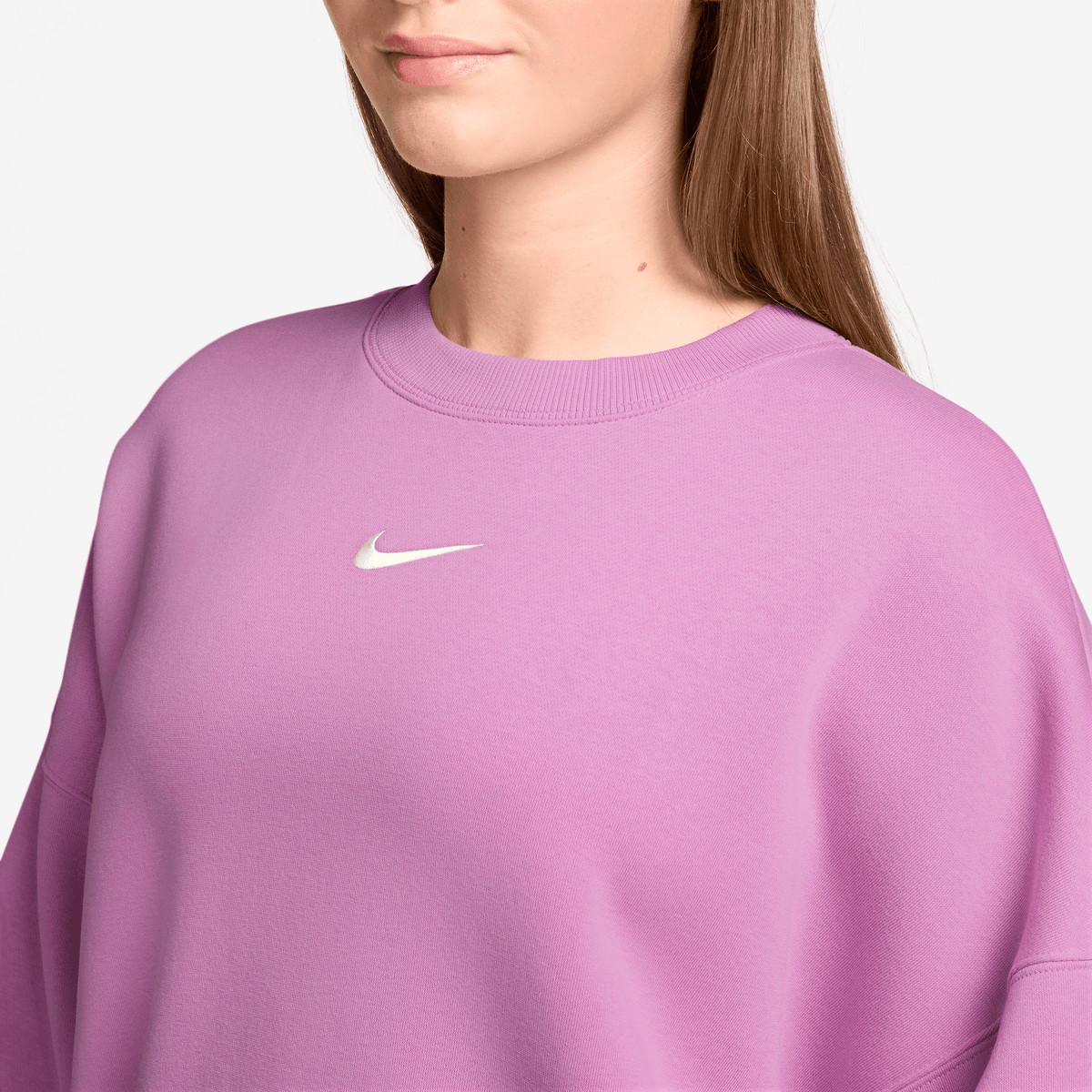 Poleron Sportswear Phoenix Fleece Nike Rosa