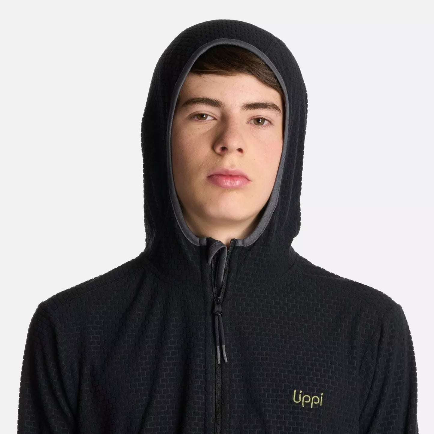 Poleron Teen Boy Mild Nano-F 14 Zip Hoody Lippi Negro
