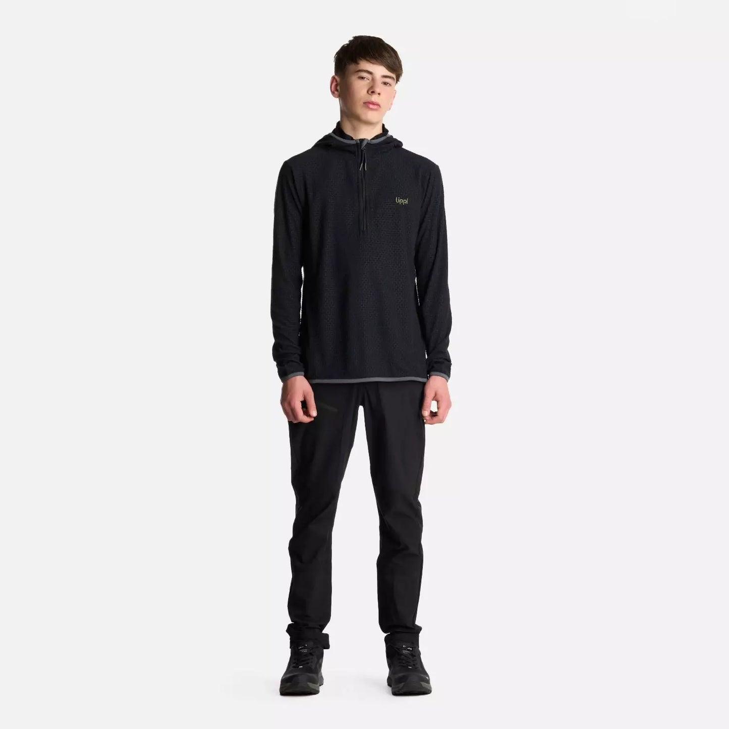 Poleron Teen Boy Mild Nano-F 14 Zip Hoody Lippi Negro