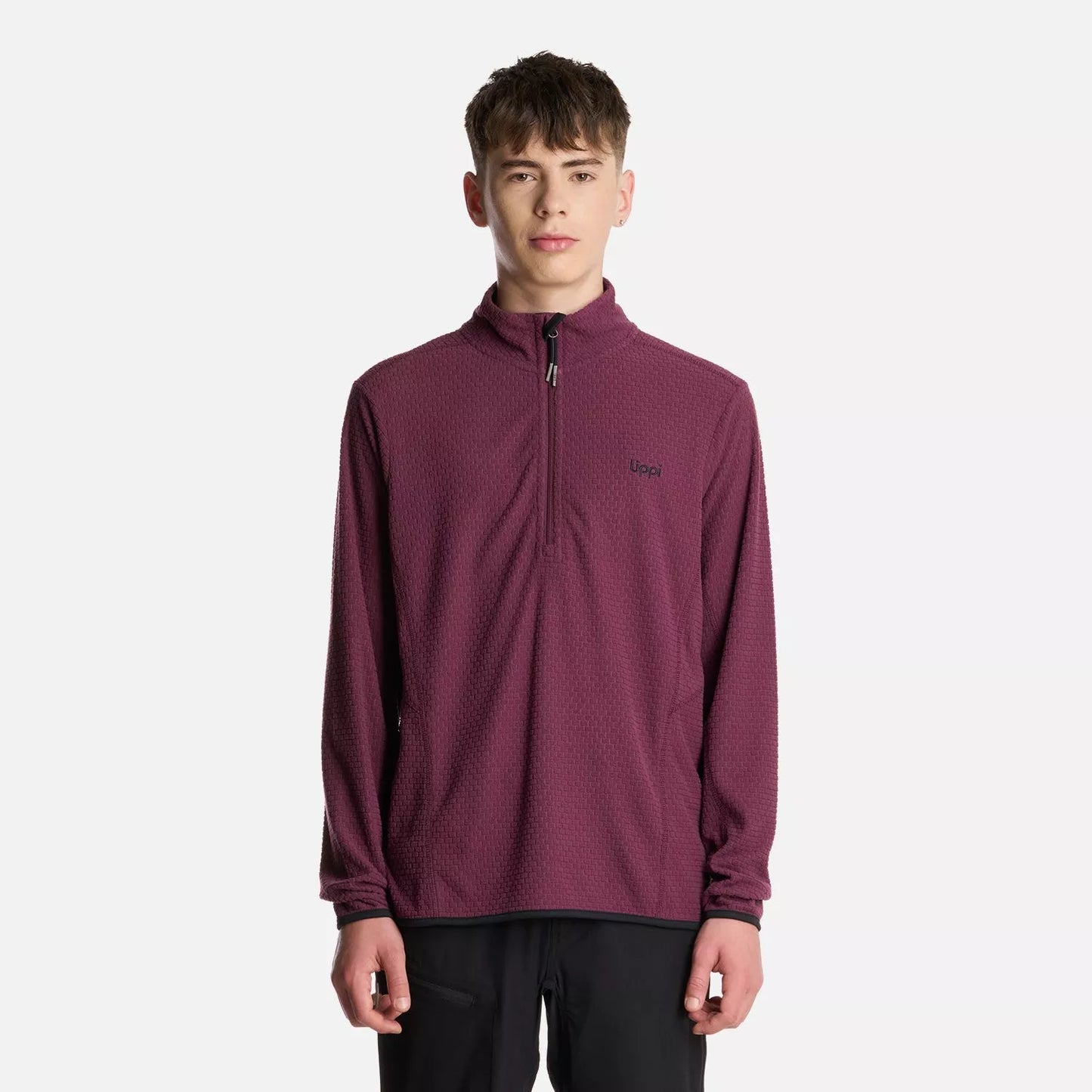 Poleron Teen Boy Mild Nano-F 14 Zip Lippi Burdeo