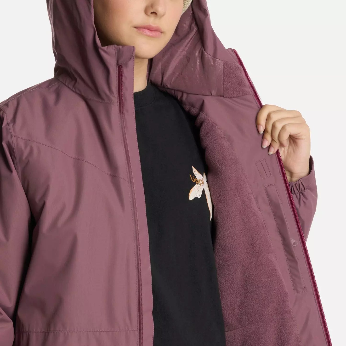 Parka Teen Girl Cold Place B-Dry Hoody Lippi Violeta