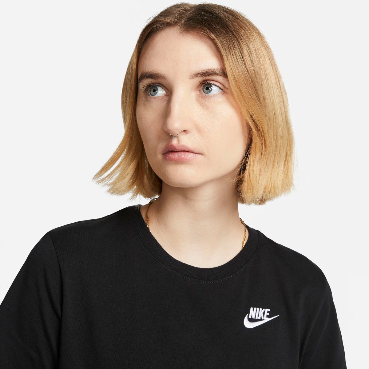 Polera Sportswear Club Nike Negro