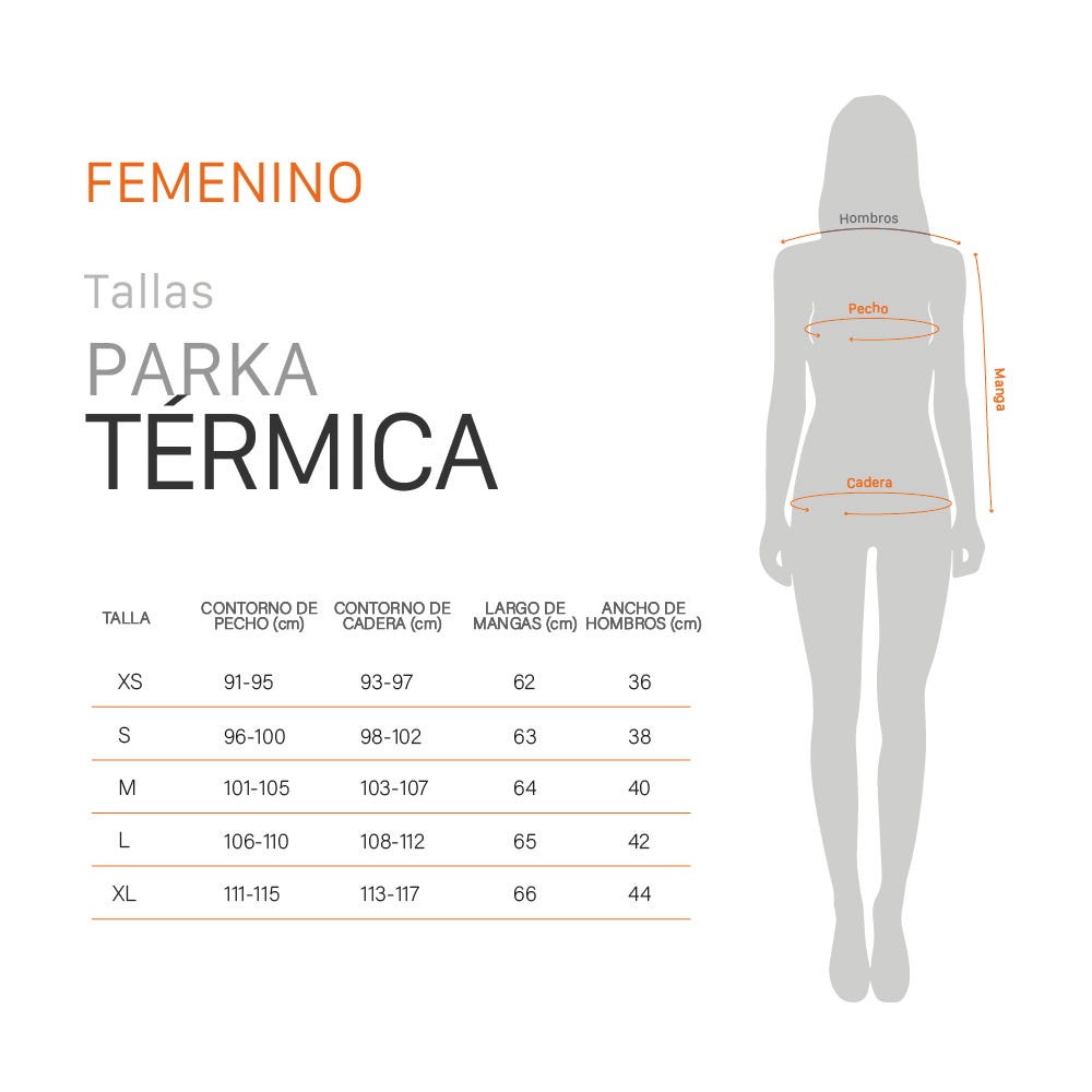 Parka Termica Vertex Doite Café Claro