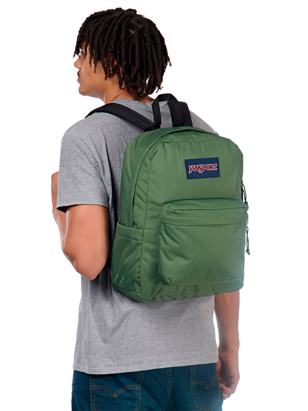 Mochila Superbreak Jansport Verde