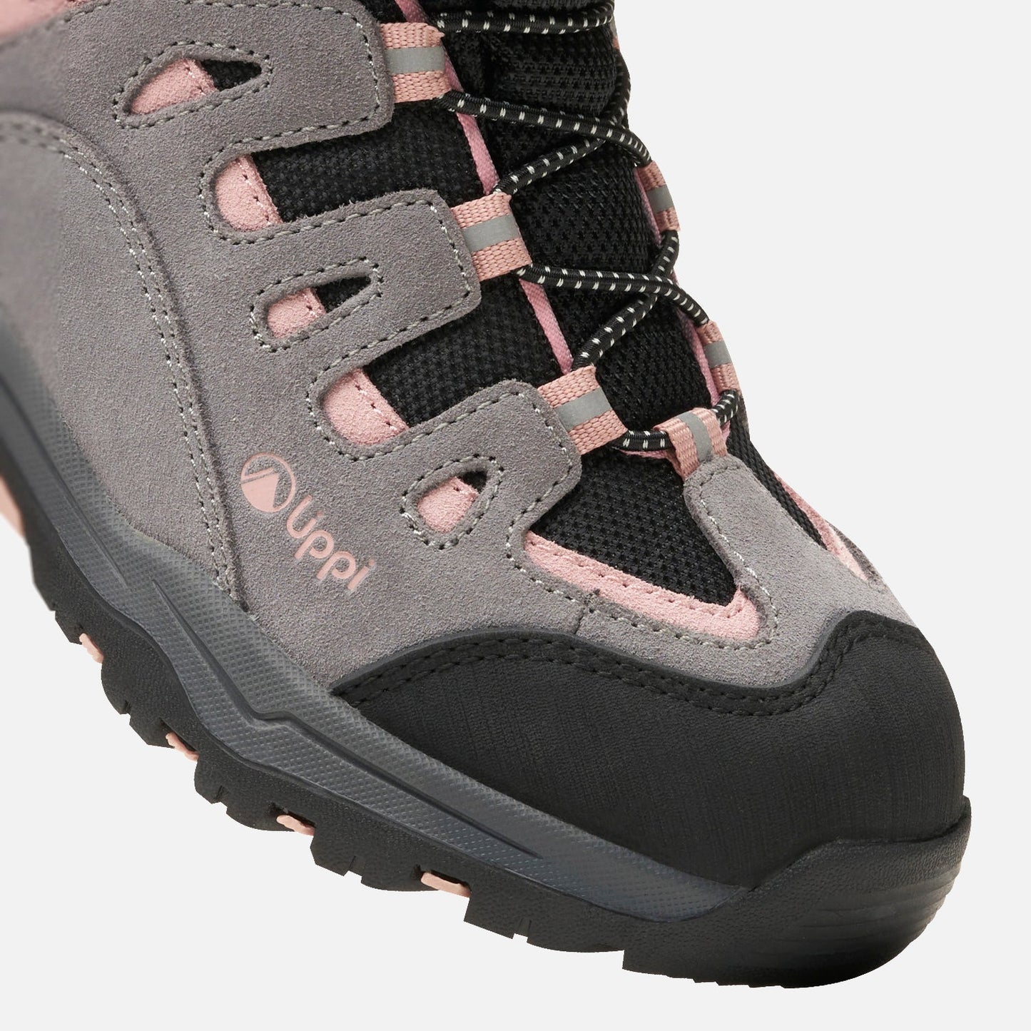 Botin Lippi para niños Puelo CS HI Velcro Gris