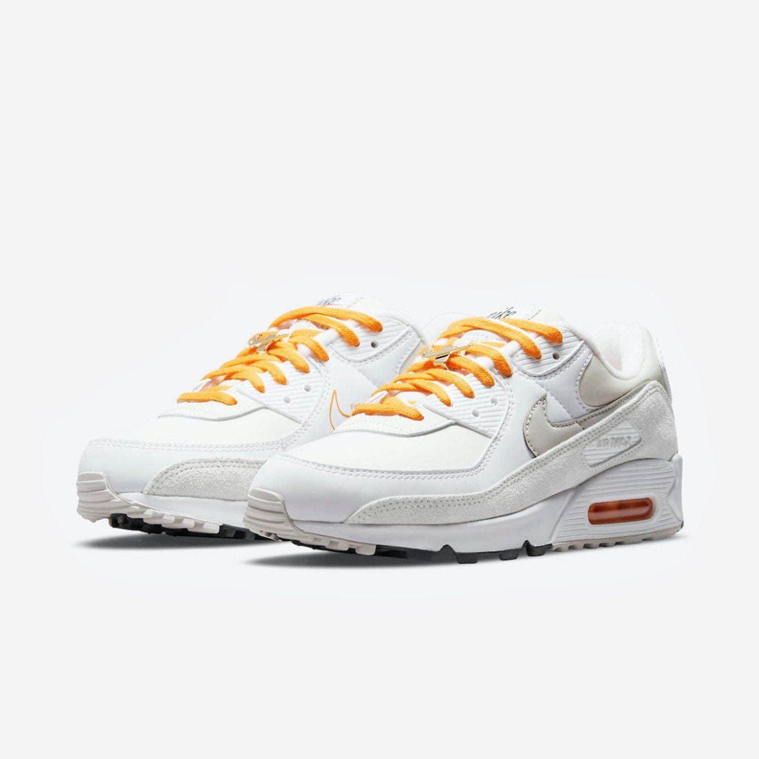 Nike air max 90 blancas y naranjas hotsell