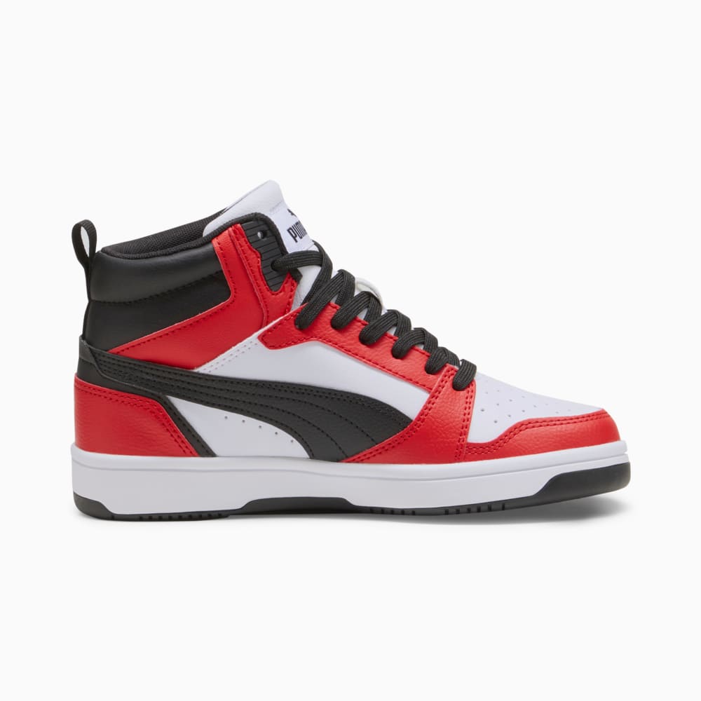 Zapatillas Puma juveniles Rebound V6 Mid Rojo